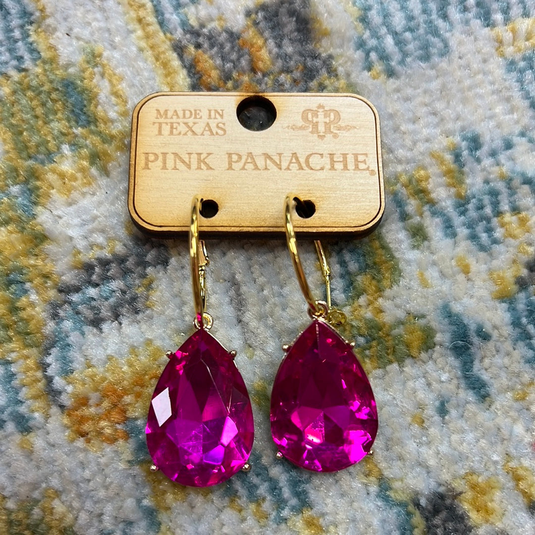 Hot Pink Pink Panache Drop Earrings