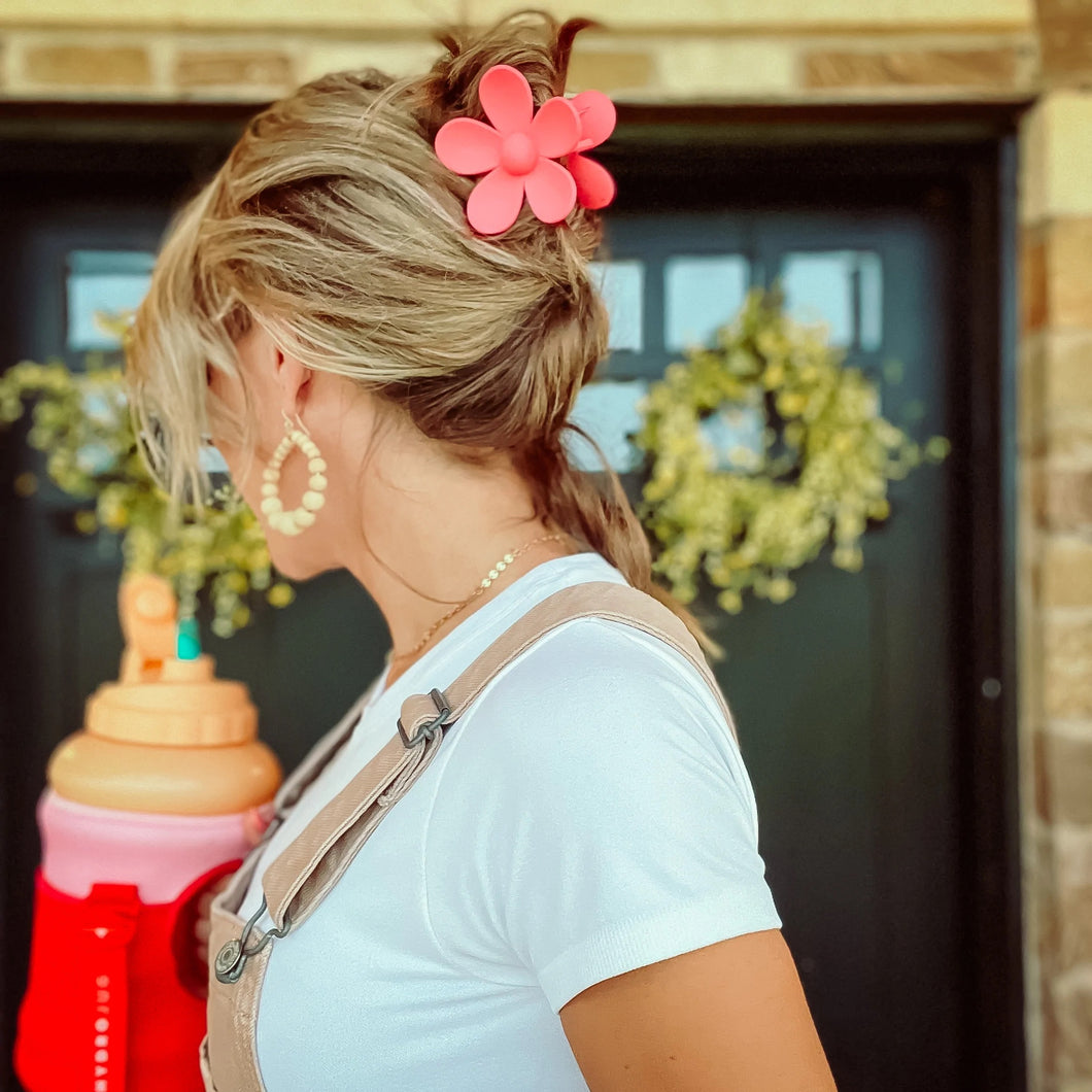 Flower Claw Clips