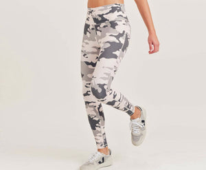 Pink Army Print Leggings