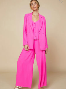 Hyper pink Worksuit Wide Leg Pants