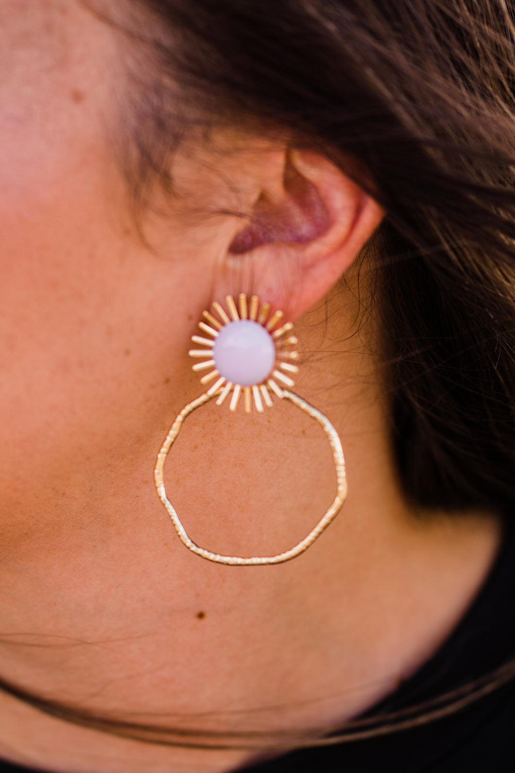 Colorful Sunburst Hoops