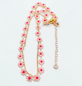 Daisy Pink Necklace Treasure Jewels