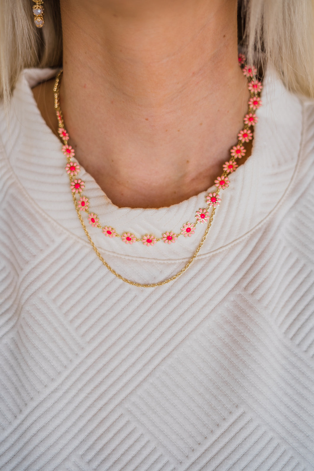 Daisy Pink Necklace Treasure Jewels